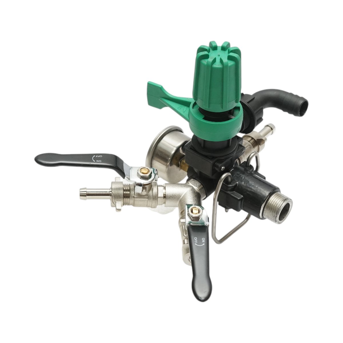 Distribuitor cu 3 cai pentru erbicidator, manometru cu glicerina 1000 PSI